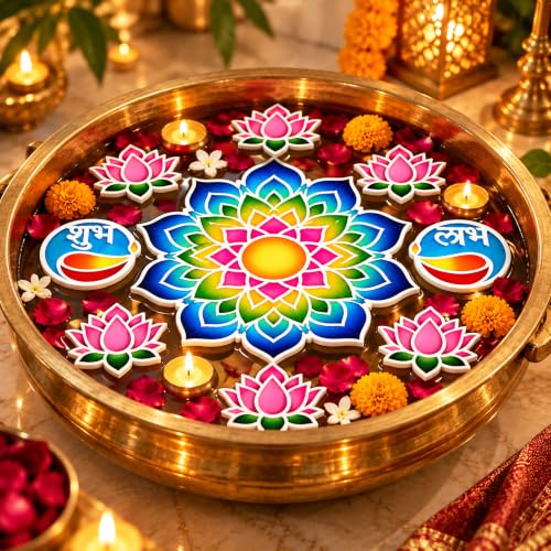 Mandala Rangoli Mats for Floor | Diwali Decoration Item