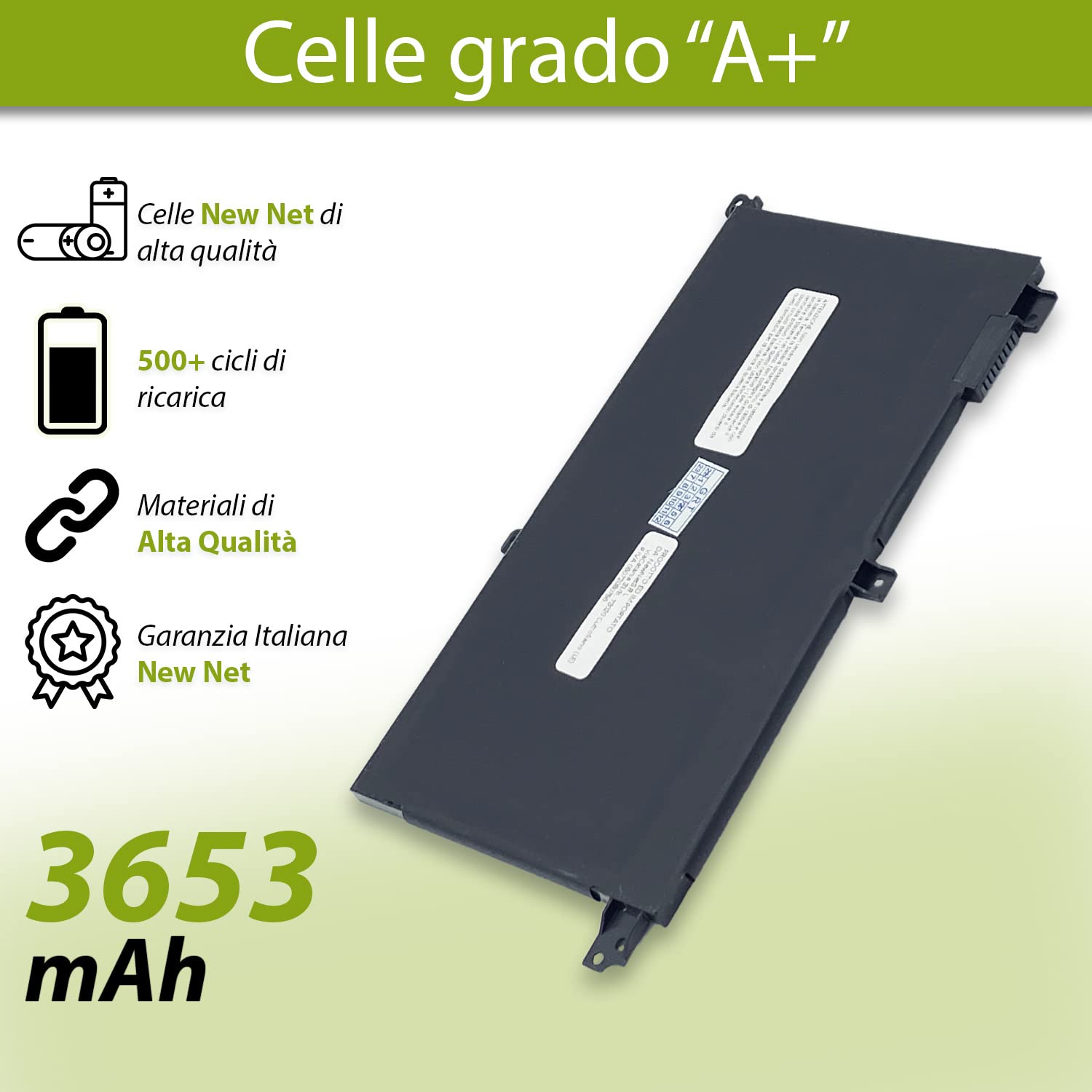 B31N1732 Batteria compatibile con Asus VivoBook X430FN X430UF A571GT F571L F571GT FX571GD FX571LH RX571LH RX571GT S430FA S430FN X571G X571LI X571LH [Celle Alta qualità - 11.52V - 3653mAh]