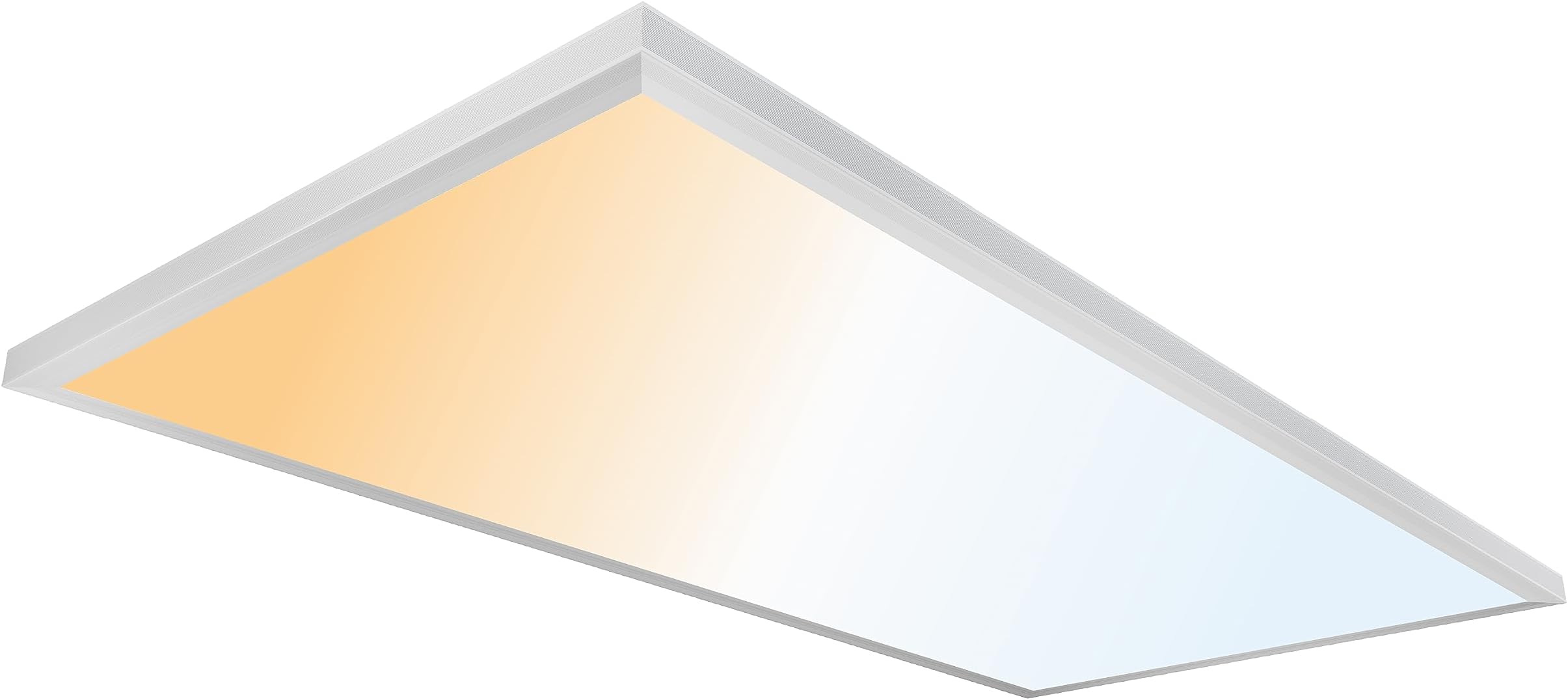 Ultralux 2x4 ft Surface Mount Ceiling Light Panel – Slim, Edge Lit, Flush Mount Flat Panel for Kitchen, Home & Office - TRIAC Dimmable, 3CCT Adjustable Color Temperature (Matte White, 1 Pack)