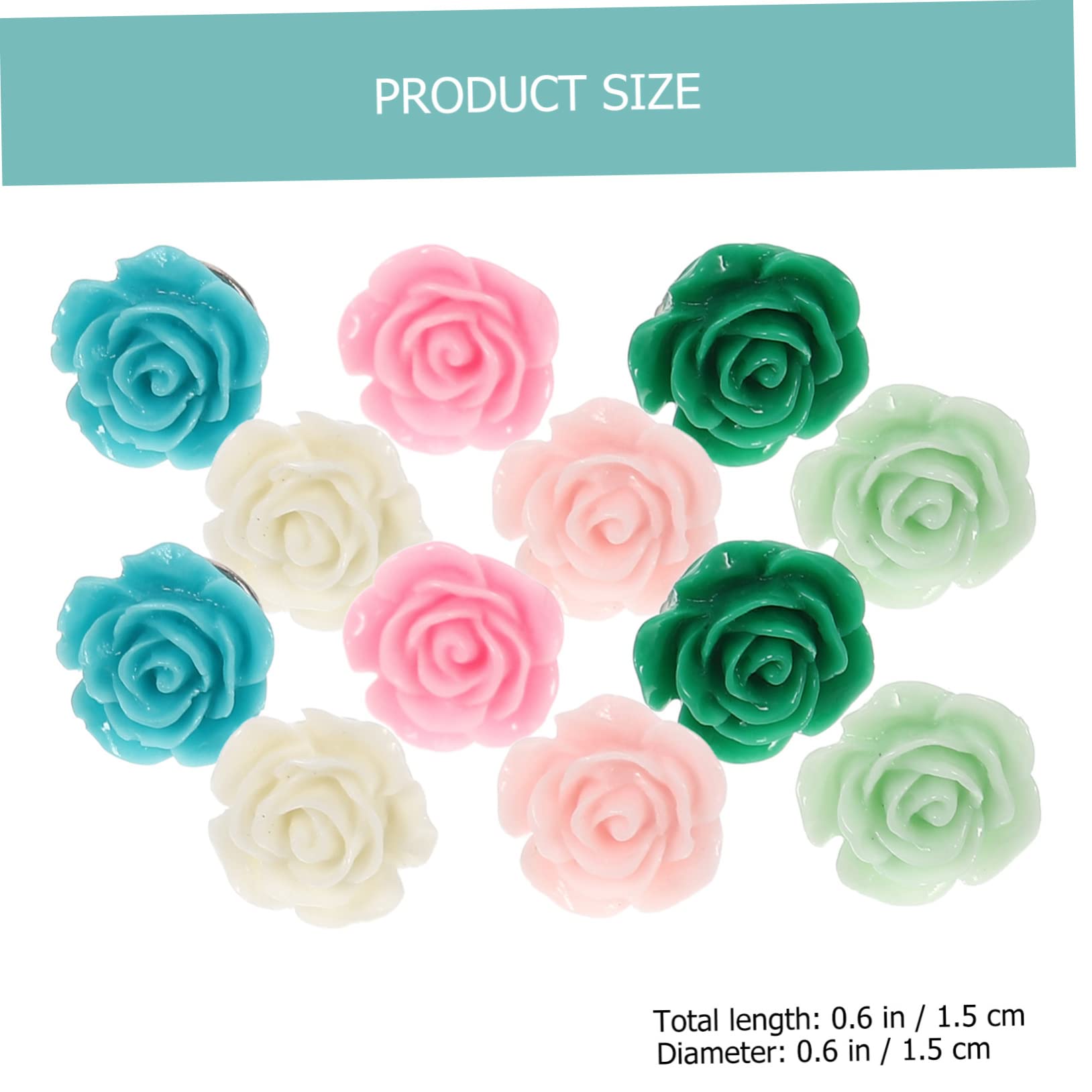 3 Set Di Puntine Da Disegno Multifunzione A Forma Di Fiore Puntine Da Disegno Delicate Per Uso Quotidiano Forniture Per Mappe 30 Pezzi*3