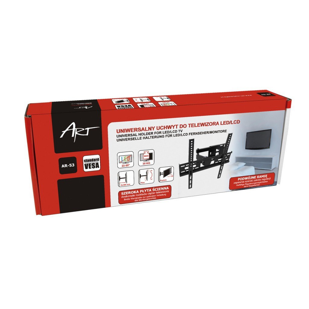 Art Soporte Universal Giratorio para televisores o monitores AR-53 de 22 a 55 Pulgadas VESA LED/LCD 22"-55"