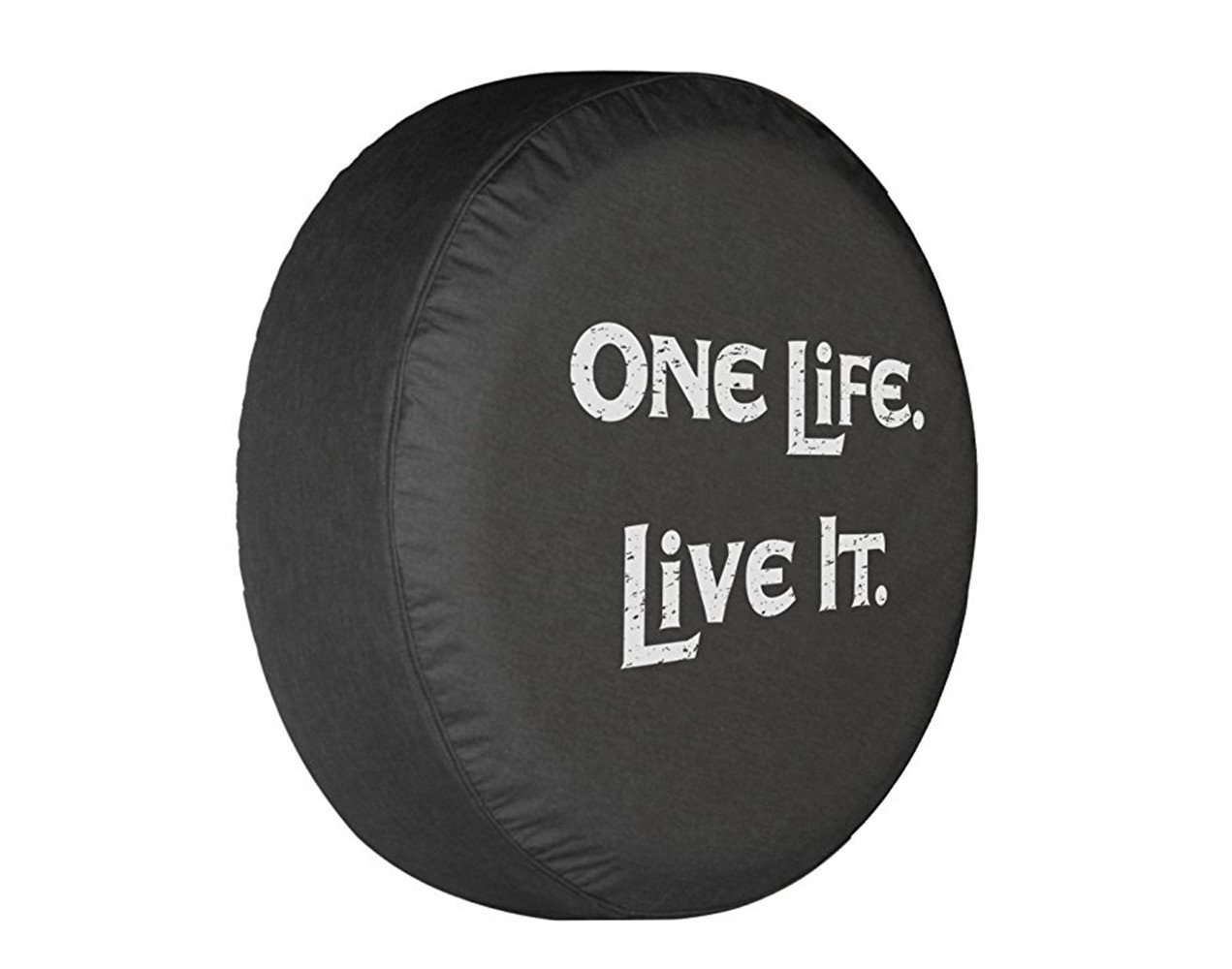 Spare Tire Cover ONE Lift Live IT 27"-29" Black Denim Vinyl Spare Wheel Tire Cover for Honda CR-V Jeep Kia Mitsubishi RAV4 Nissan Ford Suzuki Isuzu