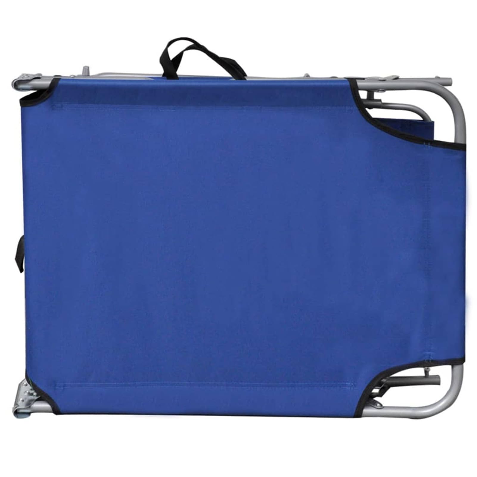 Rantry Casa Lettino Prendisole Pieghevole con Baldacchino in Alluminio Blu, Lettini Prendisole, Divano Letto Mobili, Lettini da Giardino, Lettino da Piscina da Giardino per Esterno Piscina Casa Mobili