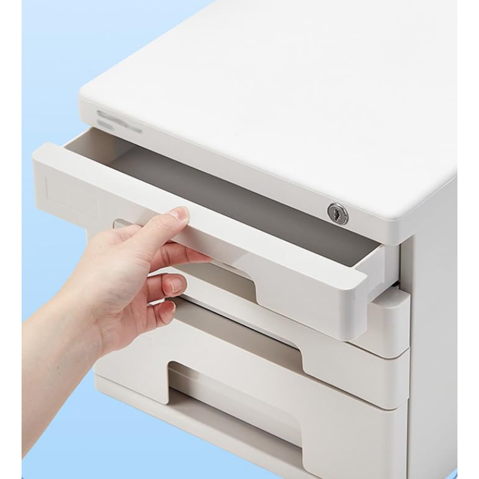Schedario chiudibile a chiave per ufficio e casa Secure Document nizat Solut Slish per documenti e file e design salvaspazio