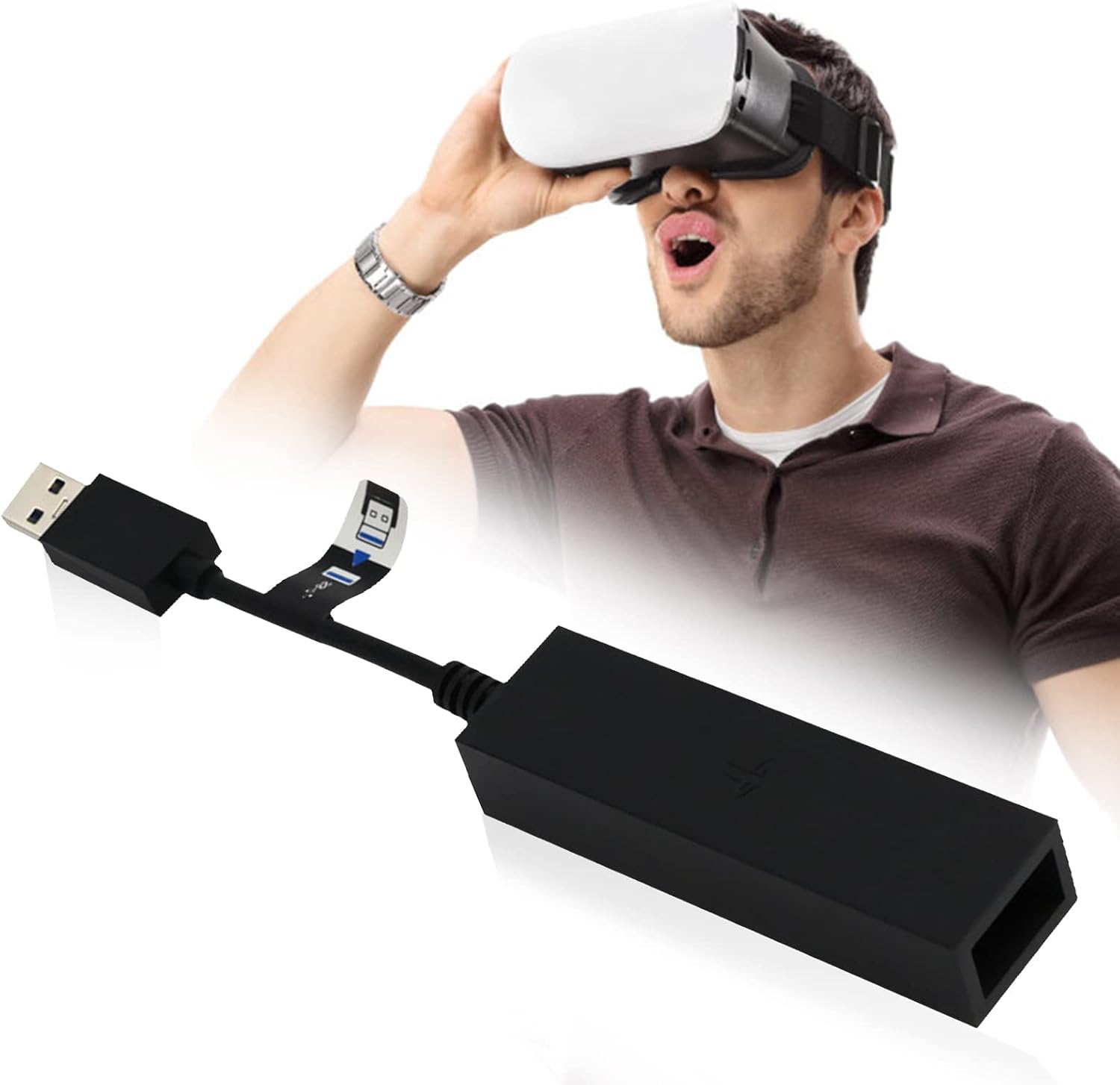 Câble Convertisseur PS5 VR Câble Adaptateur USB Mini PS4 VR vers PS5