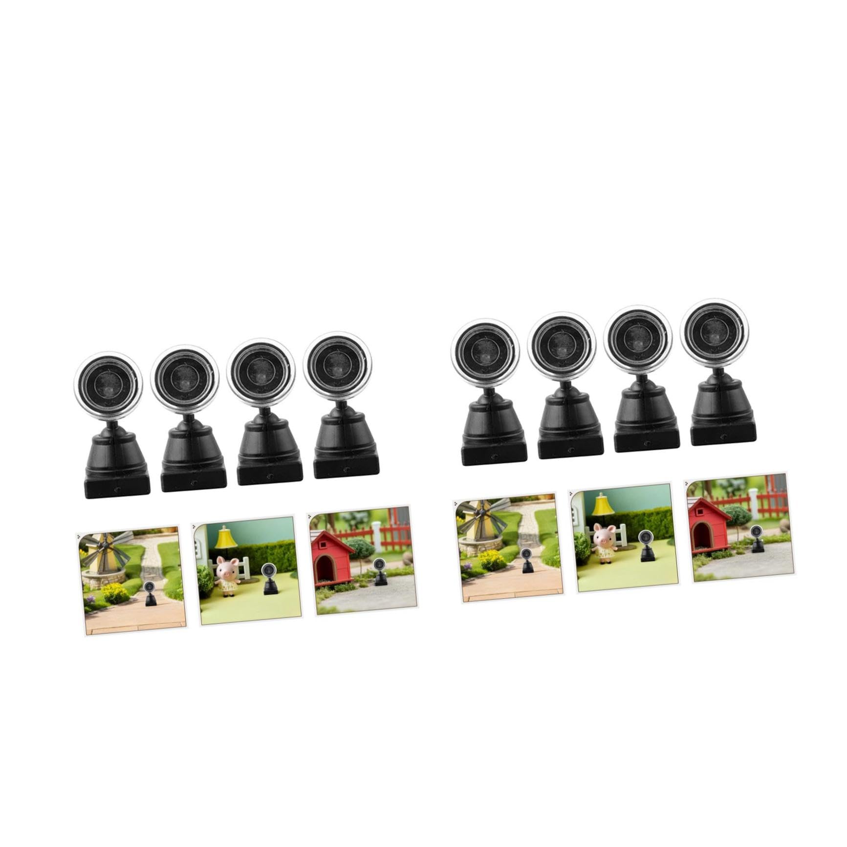 SHINEOFI 8 Pièces Lot de Mini Feux Signalisation Lumineux pour Maquette Ferroviaire Décoration Table Sable Modèle DIY pour Maison Miniature Lampe Spot Compacte et Facile à Installer