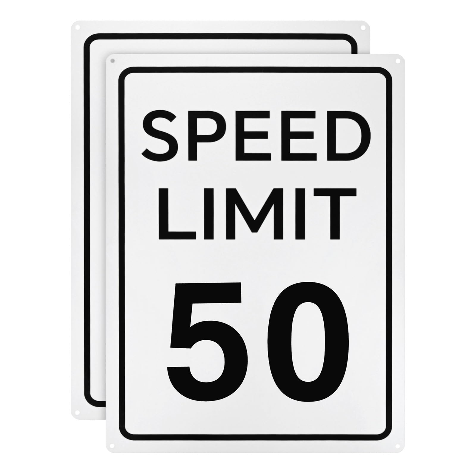 M METERXITY 2-Pack Speed Limit 50 MPH Sign