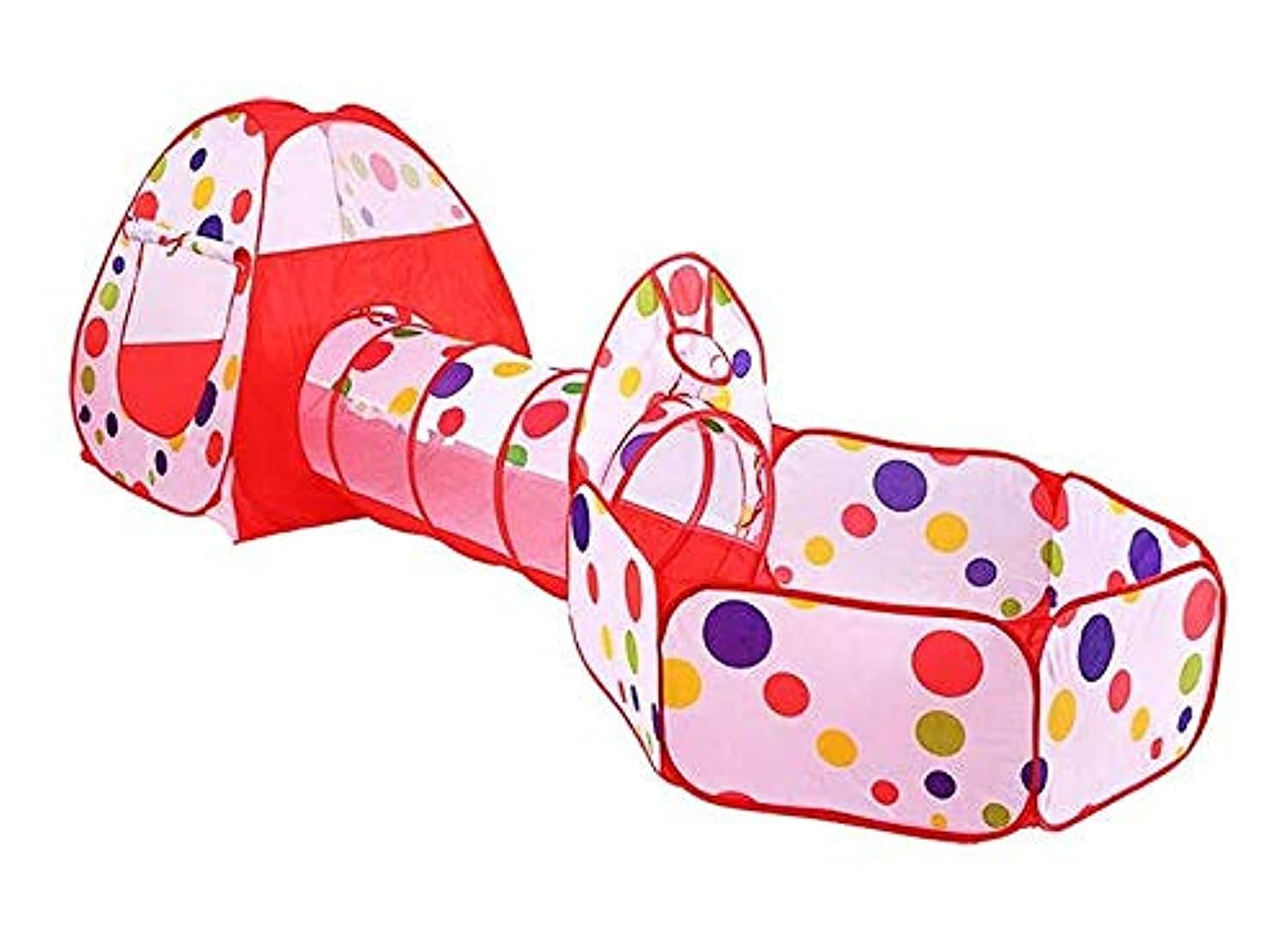 SKEIDO Kids Ball Pits Tent 3 in 1 Combo Play Tent with Play Tunnel