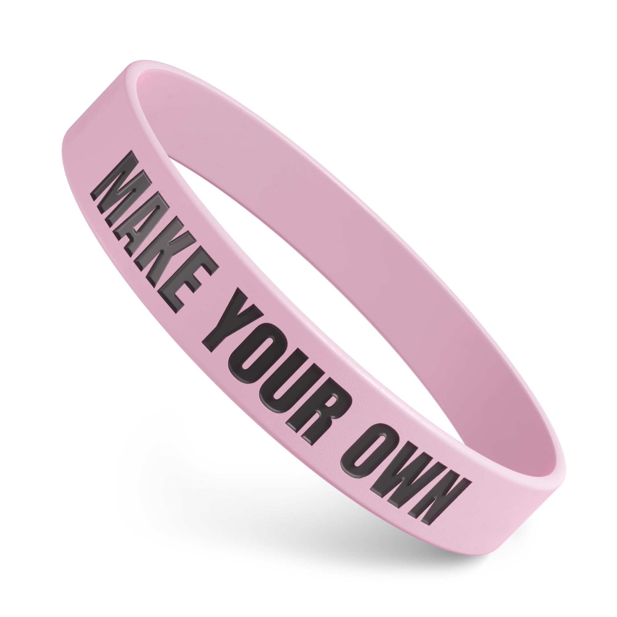 Custom Wristbands For Events, Fundraisers & Promotions | Add Text, Icons, & Logos | Bulk Rubber Bracelets | Classic 1/2” | 100% Silicone