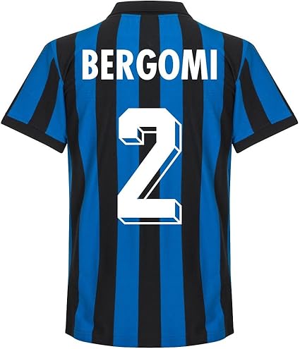 Amazon Co Jp 86 87 Inter Milan Homeレトロシャツ Bergomi 2 レトロスタイル印刷 服 ファッション小物