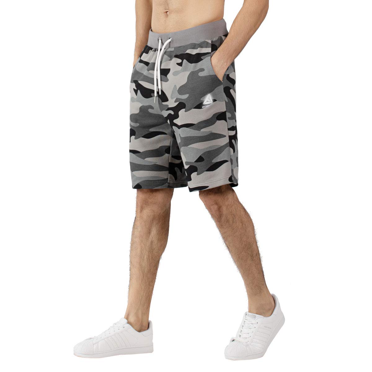 Extreme Pop Pantaloncini Uomo Palestra con Tasche da Running in Cotone ottimi per Sport Calcio Calcetto Palestra Allenamento addestramento Footing e Ginnastica XS-XXXL