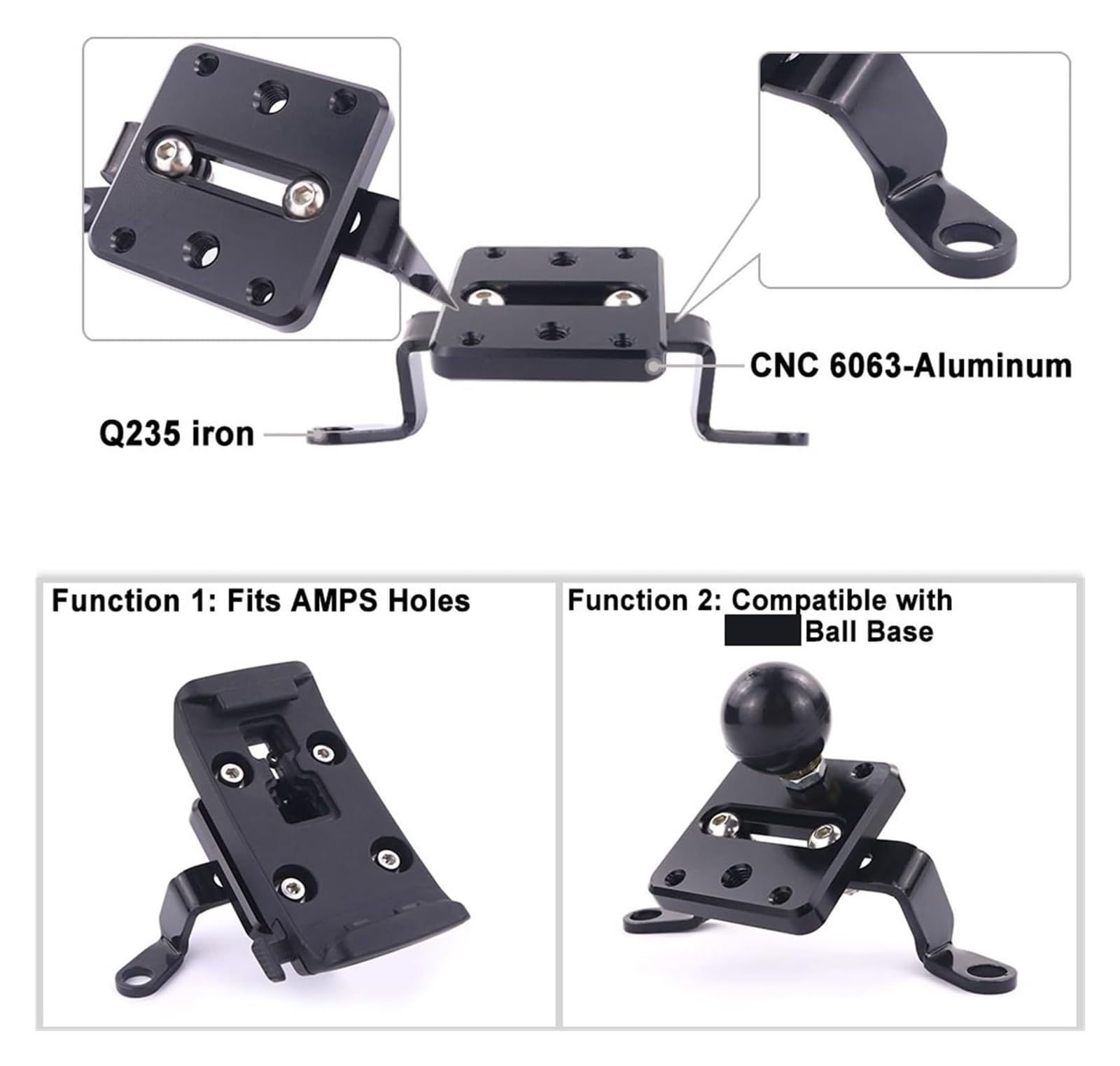 Portatelefono Manubrio Per Yamaha MT-125 2014 2015 2016 2017 2018 2019 2020 2021 Supporto Telefono Telaio Navigazione GPS Moto