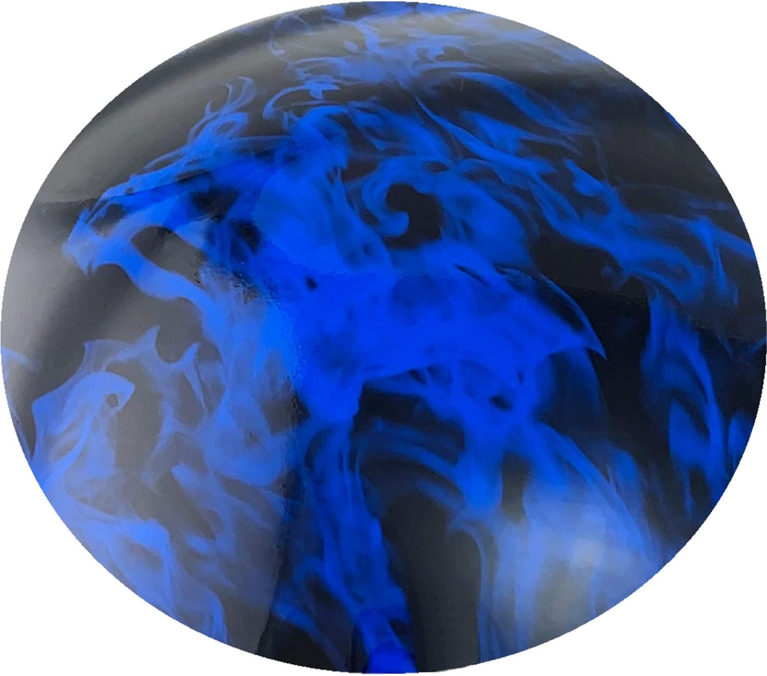 Hydrographic Full Brim Hard Hats with 6 Point Suspension - Blue Flames and Smoke