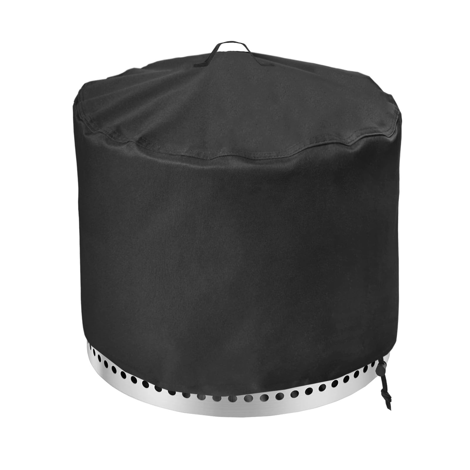 Fyelo Fire Pit Cover for Solo Stove Bonfire 2.0 Cover 20 Inch & 19.5 Inch, Waterproof 600D Camping Stove Cover All Weather Resistant Black