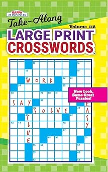 Take Along Large Print Crosswords-Puzzle Book: Kappa Books Publishers: 9781559910965: Amazon.com ...