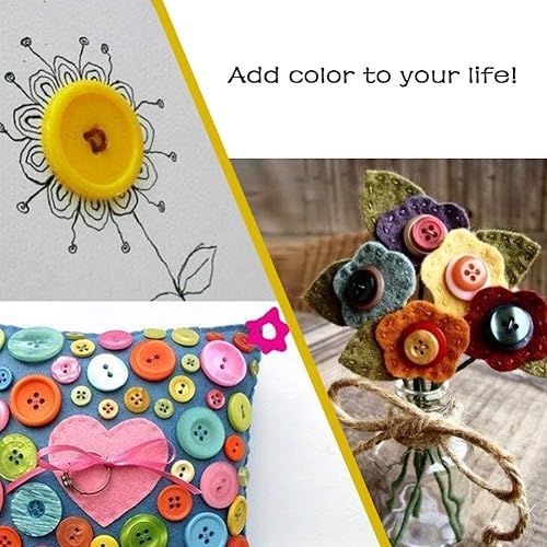 Miniatura 4 de Greentime 4800-5000 piezas de colores surtidos botones redondos de resina para manualidades, costura, botón manual, botones de adorno hechos a mano