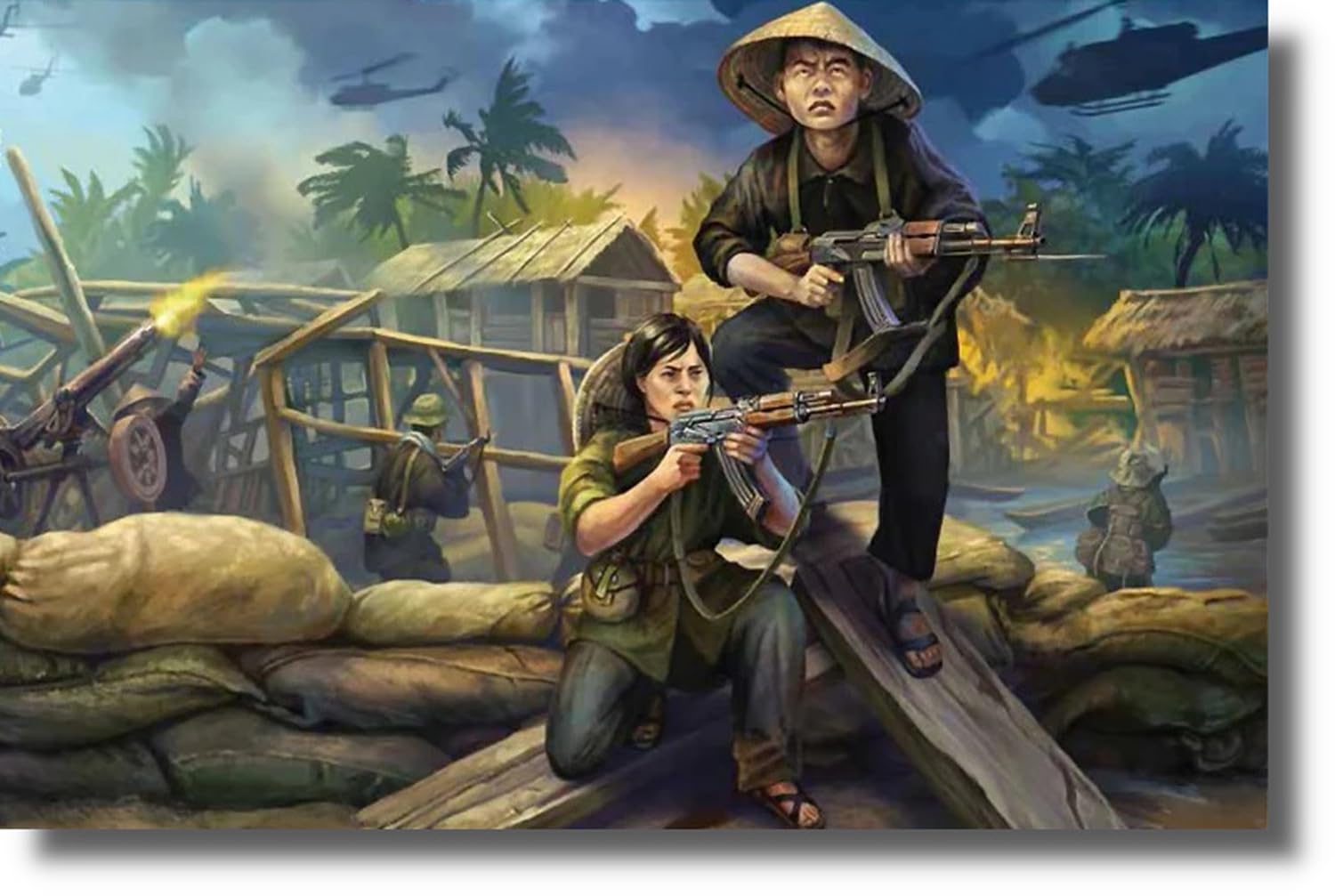 Rubicon Models 1/56 28mm Plastic Model Figures 32 Figures Viet Cong Fighters