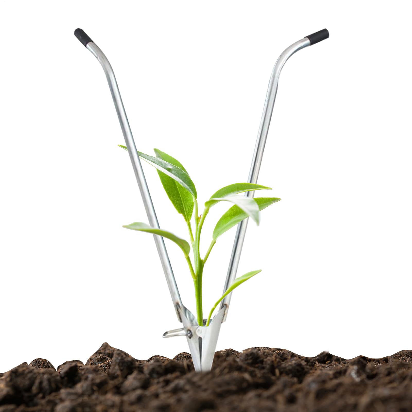 Strumento per piantare piante | per piantare in acciaio | Manico ergonomico da giardino scavatrice forniture per fiori bulbi alberi da frutto