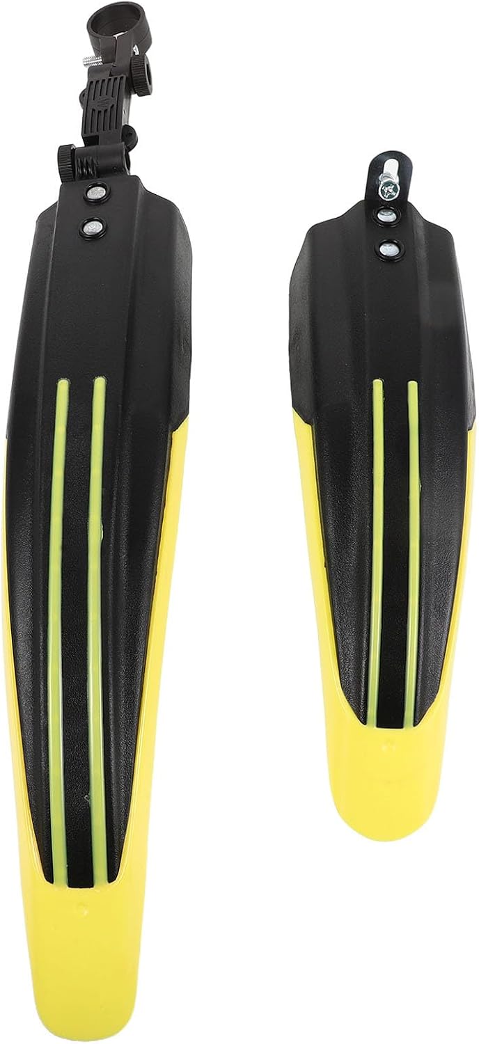 YARNOW 2pcs Bicycle Mud Fender Kit, Front and Rear Mud Guards Set for Mountain Bike, Anti-Splash Shield for Commuting and Trail Cycling Enthusiasts