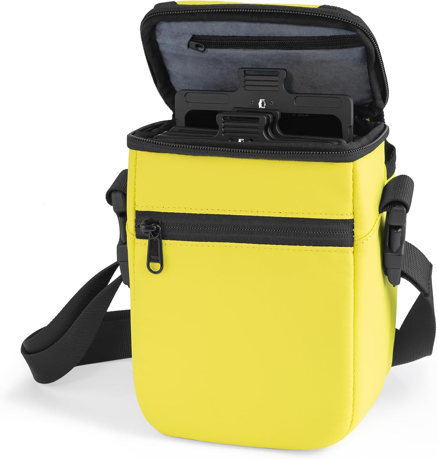 KANI 817907 Filter Case, 3.9 inches (100 mm) Wide, Semi-Hard Case, Yellow, For Square Filters, 7 Pieces (3 x 3 x 3 x 3 x 3 x 3 x 3 x 3 x 3 x 3 x 4 x 3 x 3 x 3 x 100 mm) + Holder Storage, Vertical