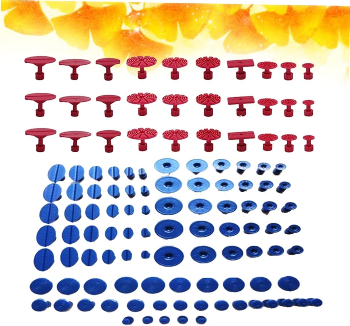 120pcs Auto Body Repair Tools Kit Rubber Gaskets Paintless Dent Puller Easy to Use