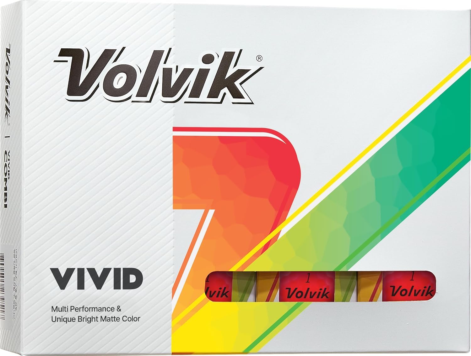 Volvik 1 Dozen Red Vibrant Matte Finish Golf Balls — image 1