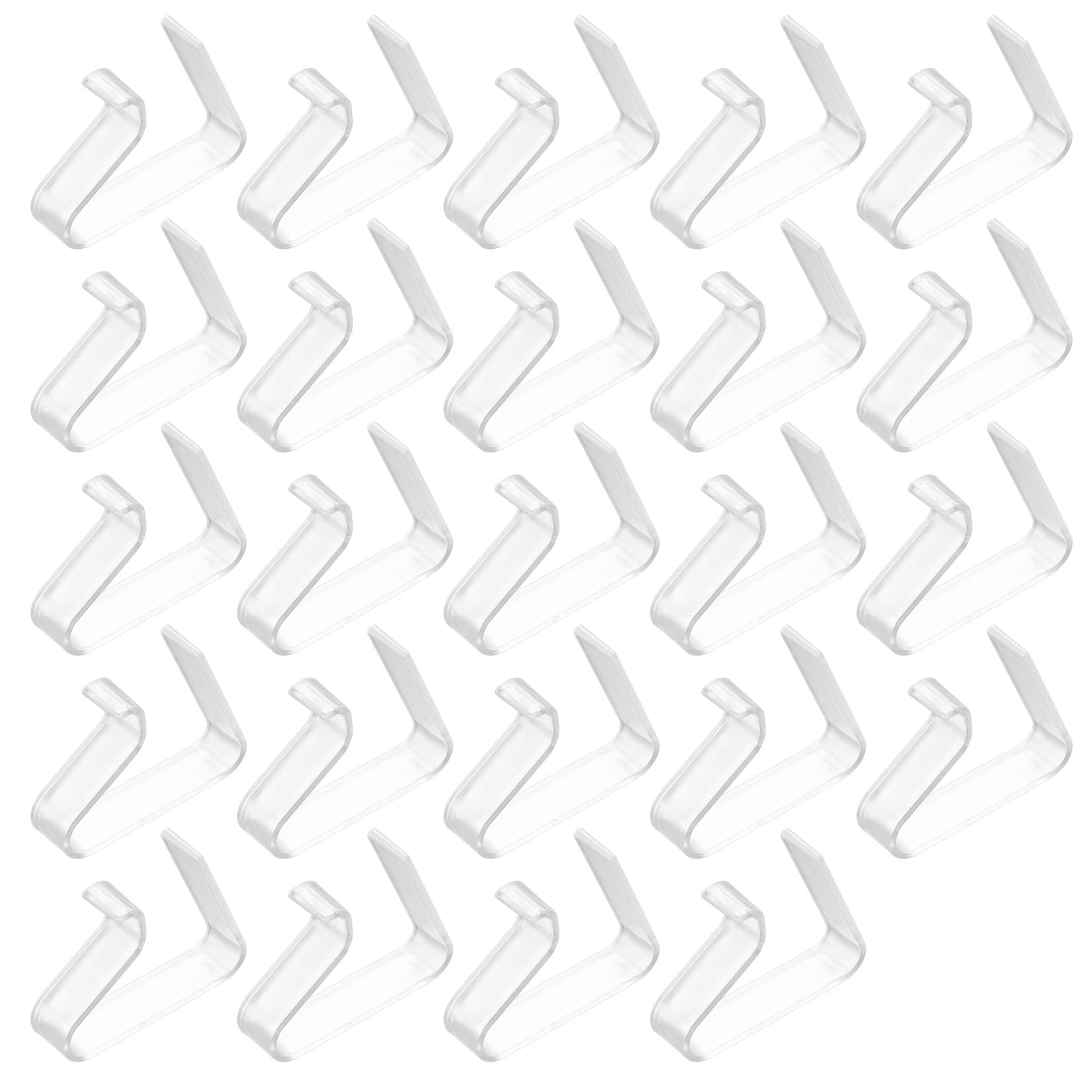 MAEXUS® Lot De 24 Pinces Attache Transparentes Pour Nappe