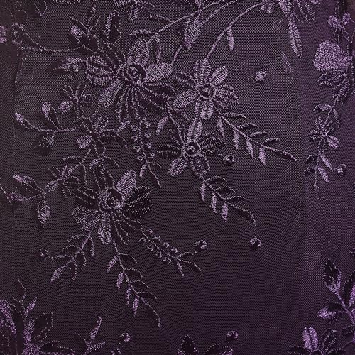 Image of Alex Evenings Women's Long Length Fit and Flare Mother of the Bride Dress with Godet Detail (Petite and Regular Sizes)