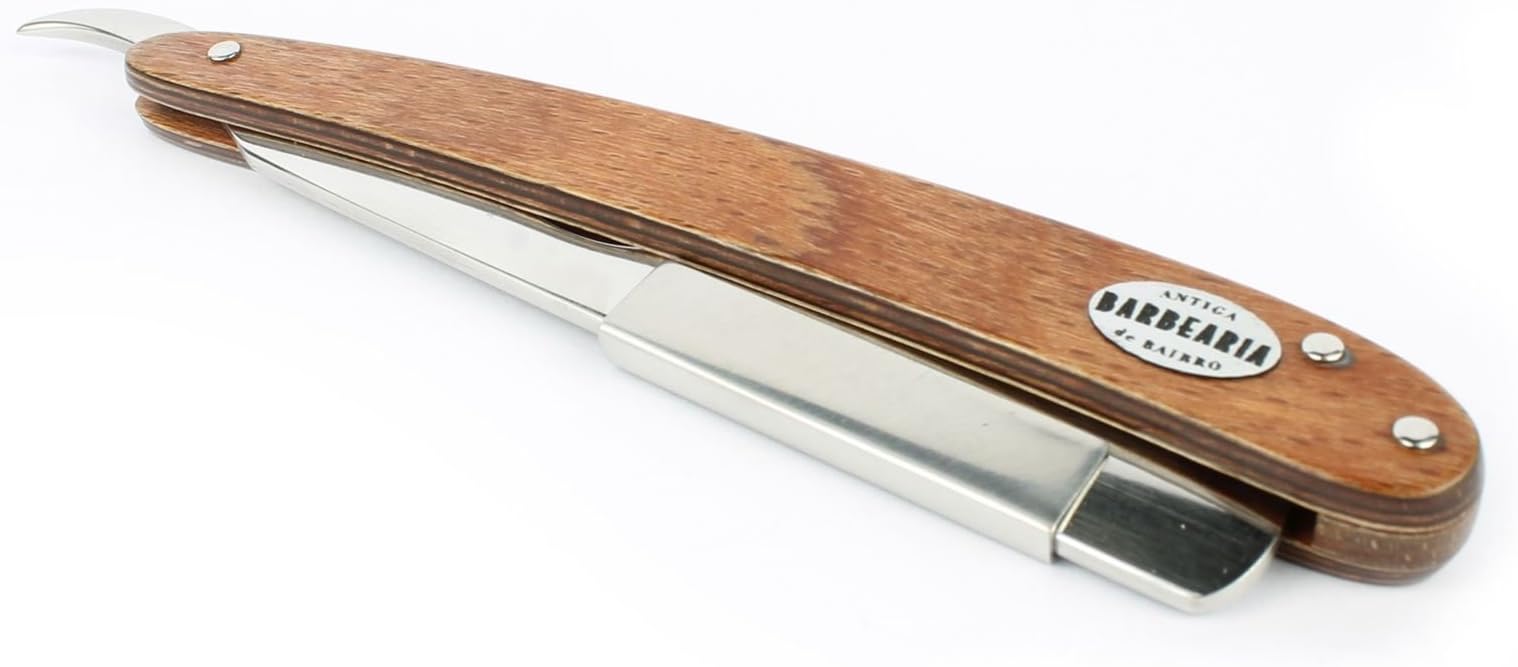 Fado das Castas - Antiga Barbearia de Bairro Classic Silver Straight Razor for Men