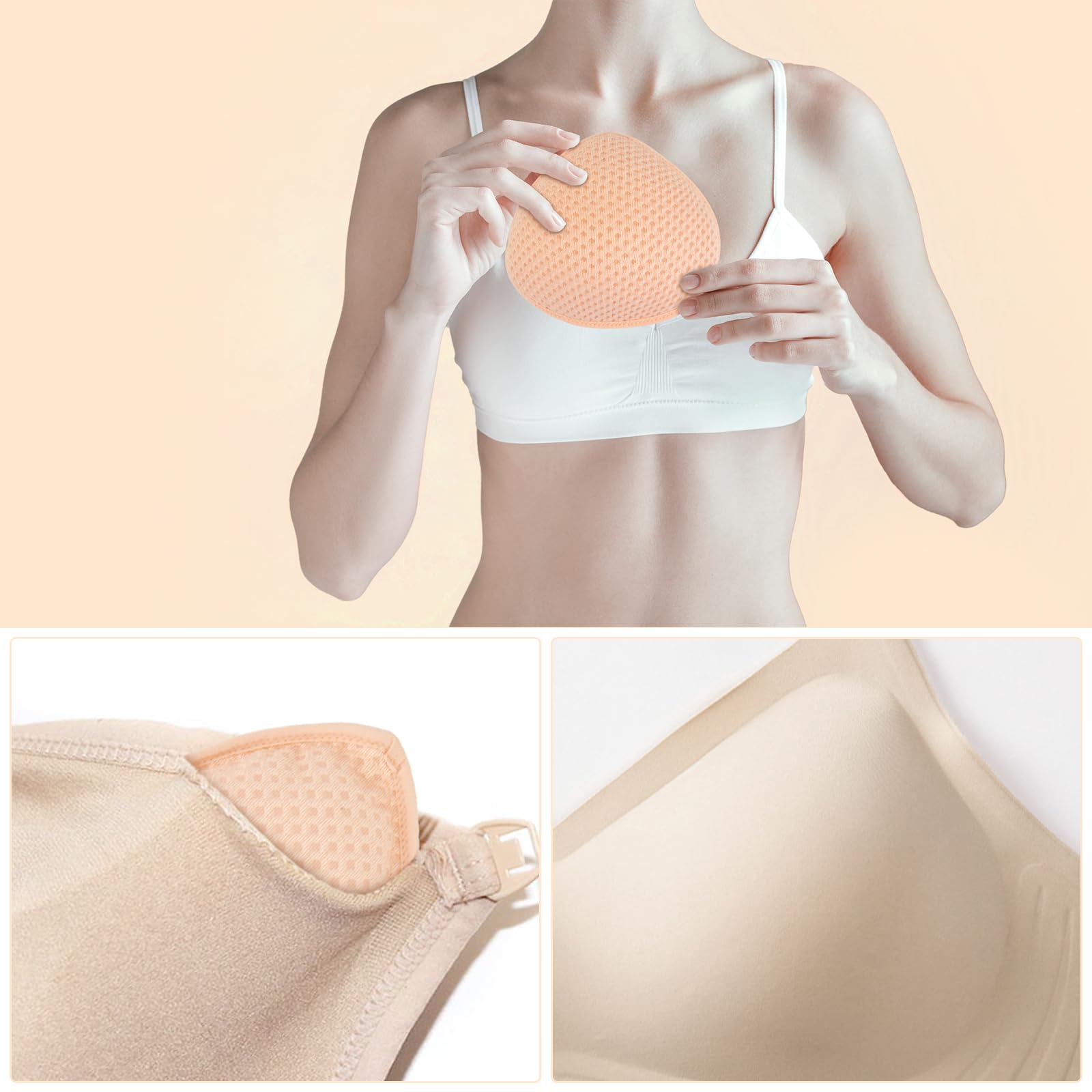 Forme del seno, protesi mammarie in silicone per mastectomia da donna, inserti per reggiseno, imbottitura in silicone