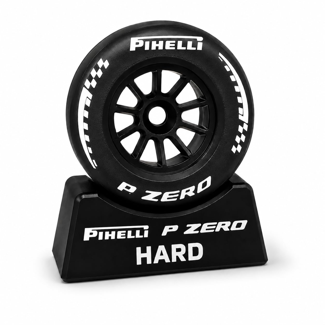 Formula 1 Racing Inspired Hard Tyre Display Model with Stand | White Compound Motorsport Collectible | 1:10 Scale Racing Desk Decor for F1 Enthusiasts | F1 White | 1 Tyre with 1 Stand-picture-25