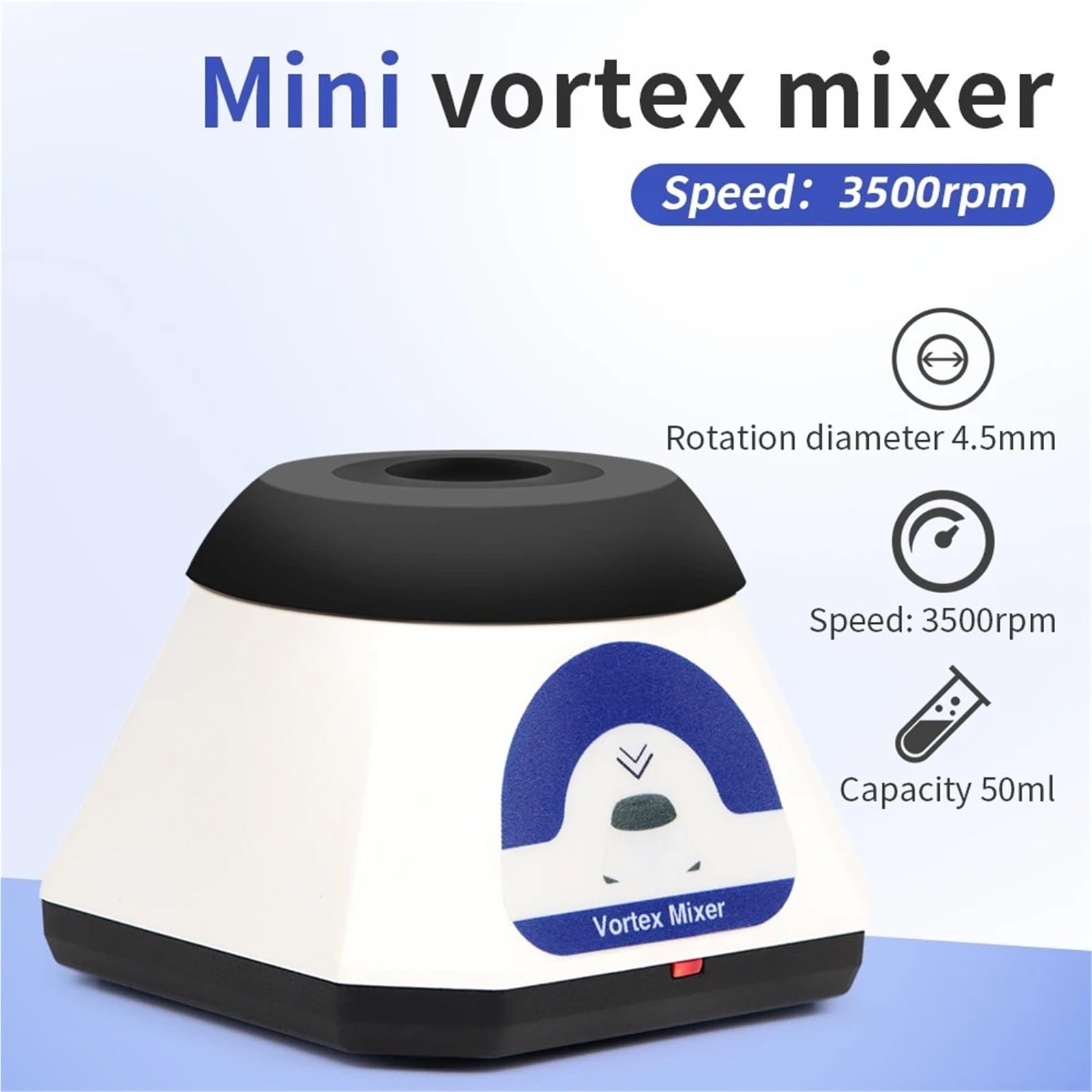 Laboratoryjny mini mikser 3500 obr./min. Elektroniczny blender do tuszów do tatuażu, lakierów do paznokci, mieszadło mimośrodowe