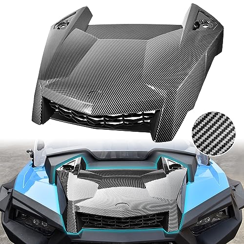 SAUTVS Carbon Fiber Pattern Turbo Hood Scoop Air Intake Kit for Polaris RZR XP 1000/TURBO XP 4 / TURBO S 2019-2023 Accessories