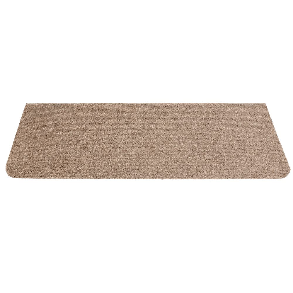 HUOLE 15 gradini per Scale con Coperchio, Tappetino per Scale, Protezione per Interni, Tappetino Antiscivolo e Autoadesivo, per Scale in Legno