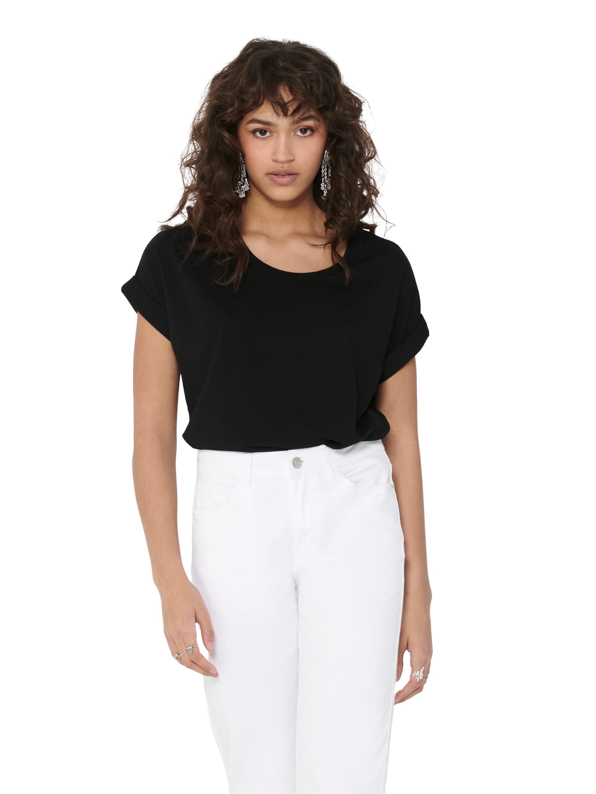 Only Women's Onlmoster S/s O-Neck Top Noos JRS T-Shirt