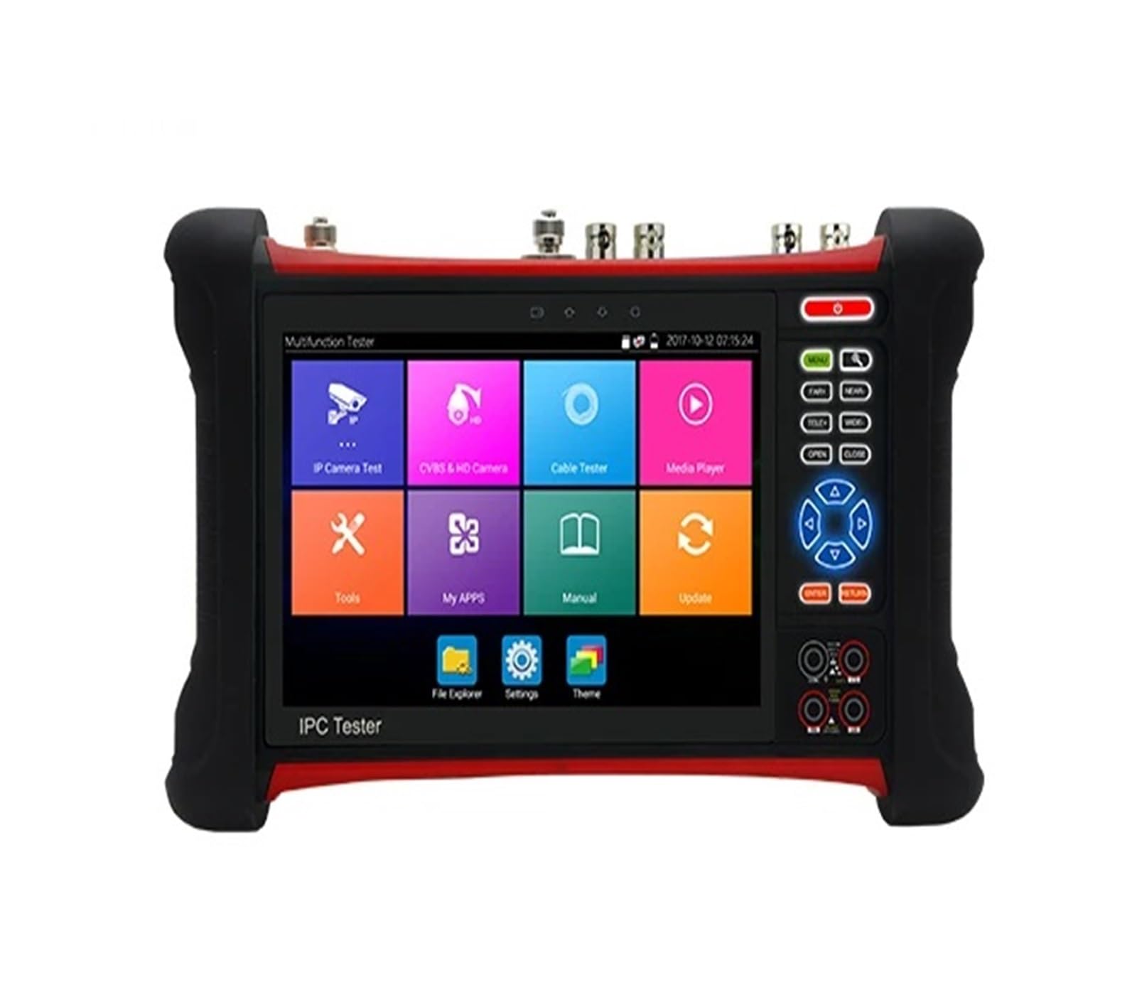 CCTV Tester, 7inch Camera Tester X7 Cctv-monitor 8mp Tvi Cvi Ahd Sdi Rj45 Tdr Cable Utp Hd Video Monitor In/out Cctv Test(X7 ADH)
