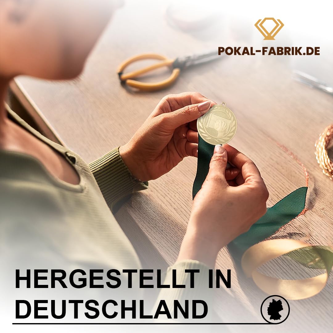 Handball-Medaillen, Metall, Band nach Wahl | Personalisierter Orden mit optionaler Gravur/Wunschtext, für WM, Turniere, Vereine & Kindergeburtstag