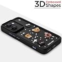 Pikkme Back Cover for Realme P3 Ultra 5G | 3D Cartoon Silicone Case Cute & Fun Full Protective Bumper Cover (Black) gallery image