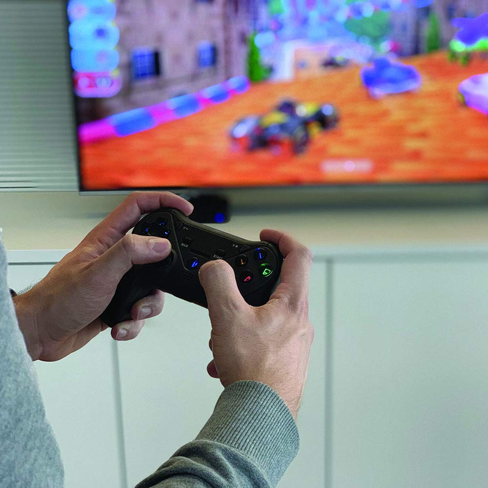 aiino HeroPad Controller per iPhone, iPad, Apple TV, iOS [Made for Arcade] - Joystick Controller di Gioco Mobile compatibile con Android - Supporto Smartphone Incluso - Nessun Software Necessario