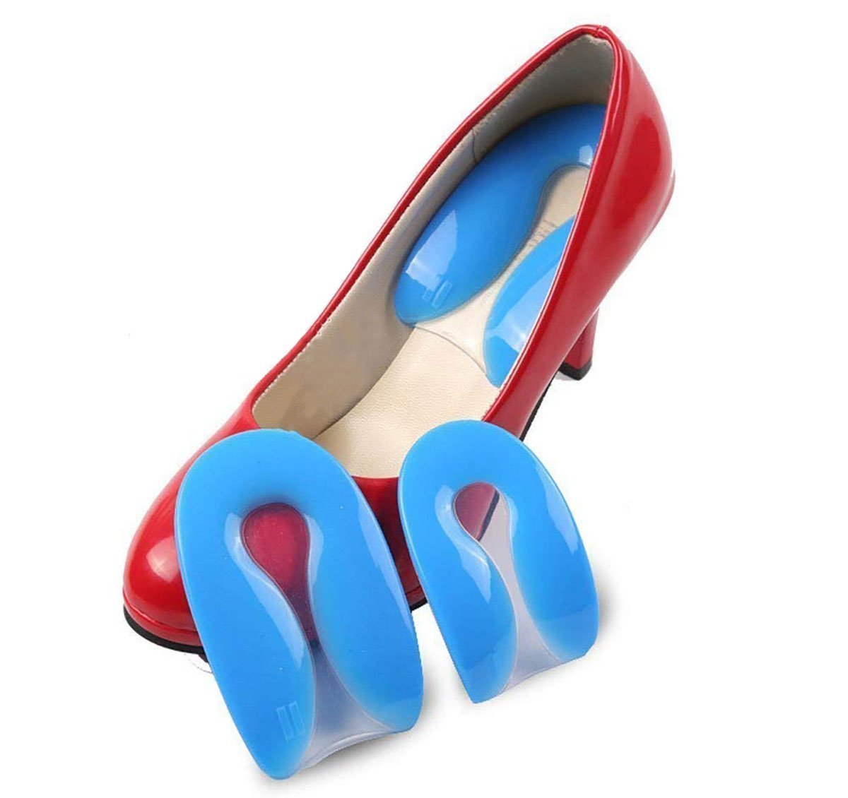 Pedimend a forma di U in silicone gel Heel Cup (2PAIRS – 4pcs)
