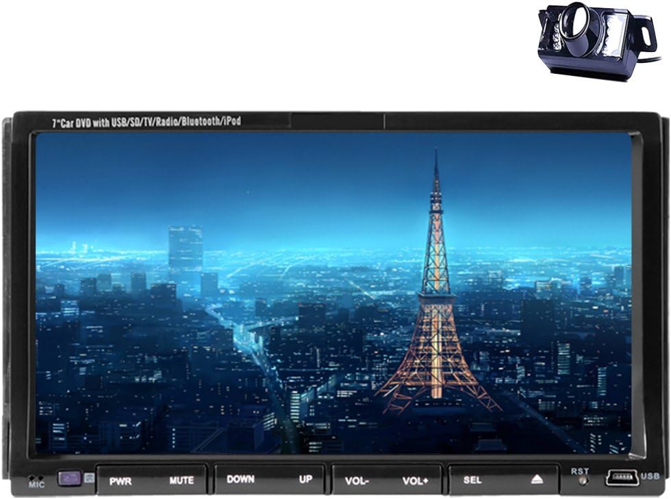 バックカメ付属 映像音楽入力 2 Dinサイズ 7インチandroid 4 4 カーナビdvdプレーヤー Wifi内蔵でホットスポット利用可 Bluetooth Gps機能搭載 Fm Amラジオ受信機 Sd Usbスロット搭載 インターネット可能 バックカメラ付属 インダッシュ車載モニター B01e3op6wa Jzd