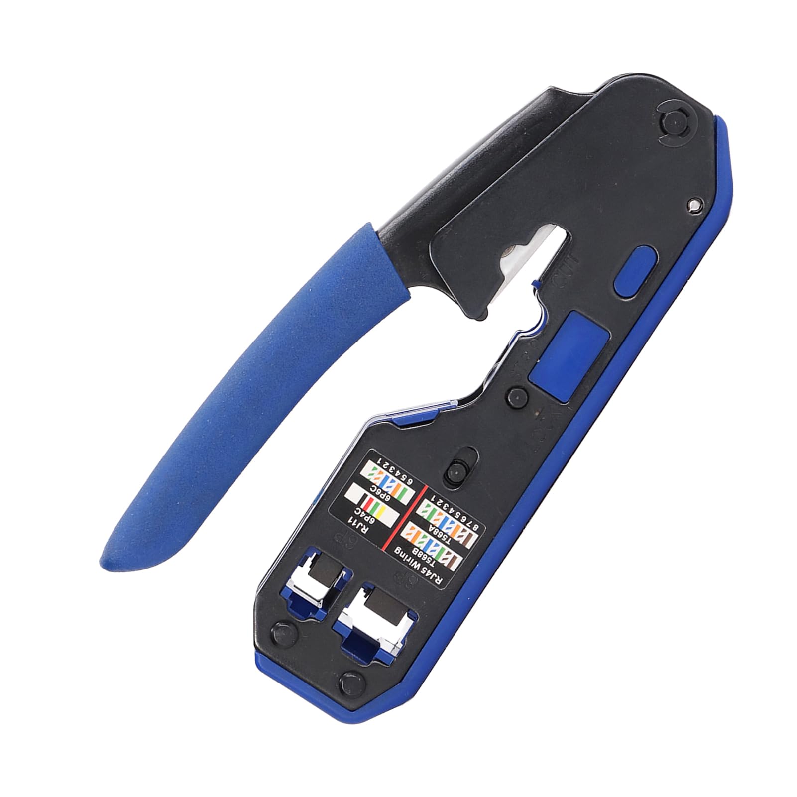 Kit d'outils de sertissage RJ45, kit d'outils de sertissage RJ45, kit d'outils à sertir Ethernet Cat5e, Cat6, Cat6a, mini pince à dénuder, pince à sertir