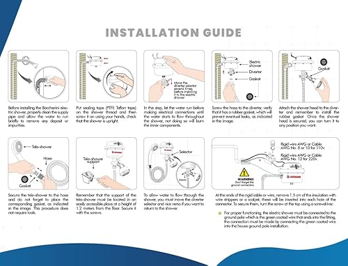 Boccherini 1601110K Electric Shower Water Heater thumb #5
