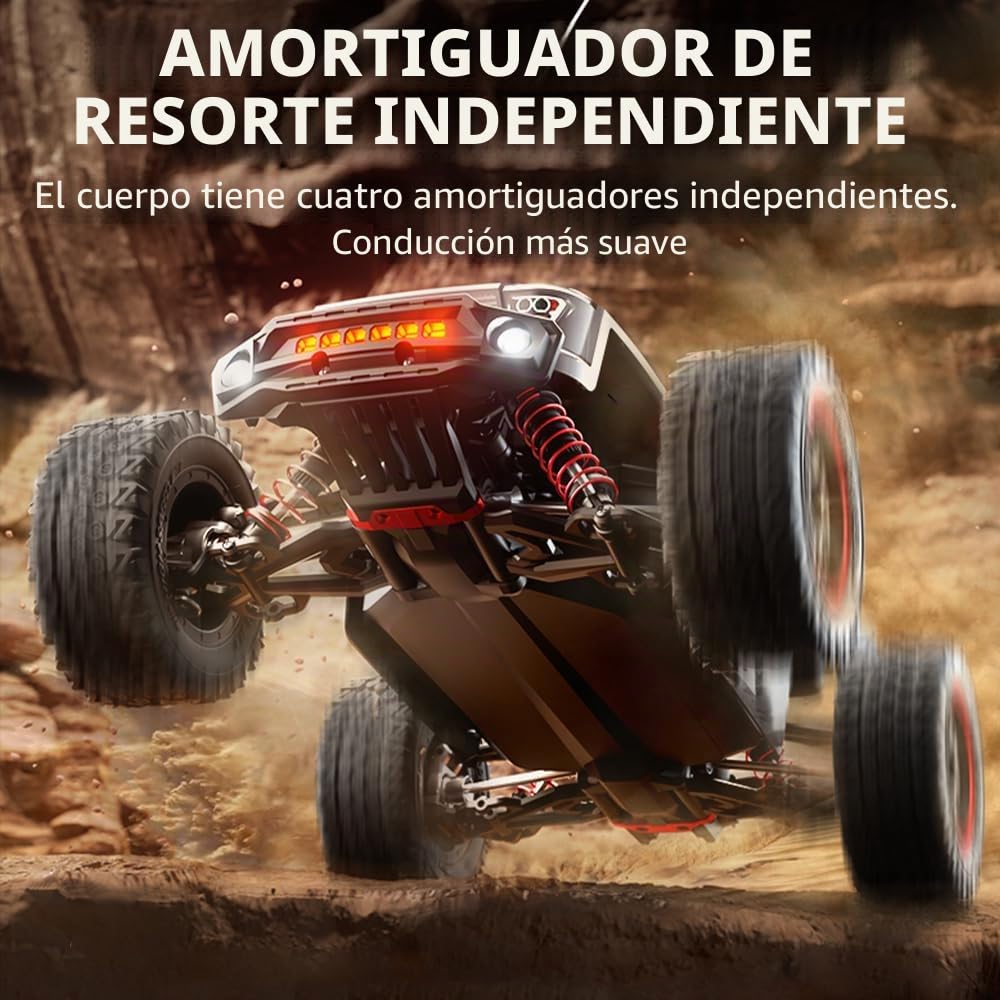 X-Verse SG316MAX 1:16 Coche teledirigido RC Brushless 4WD Impermeable RC Buggy Todoterreno 2,4 GHz 80 km/h 3 Pilas Adulto Hombre