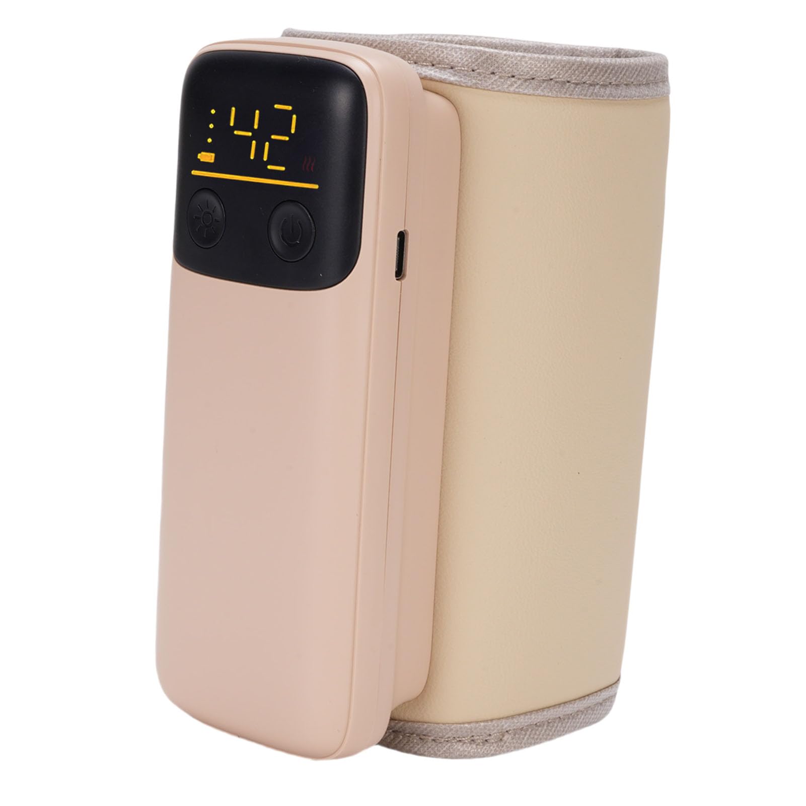 Calentador de Biberones Rápido y Portátil con Control de Temperatura de 6 Velocidades para Leche Materna|Función de Calor Constante para el Hogar y los Viajes|ABS|Cable USB