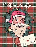  Carta a Santa: Un lindo diario lleno de letras y personajes en blanco para Papá Noel, lista de deseos de Navidad - Cuaderno navideño para niños, idea de regalo perfecta para niños y niñas