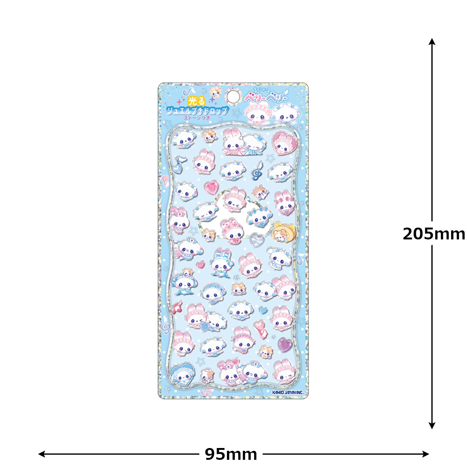 Amazon.co.jp: カミオジャパン シール 光るプチドロップステッカー