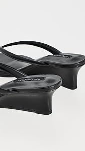 Amazon.com | Tony Bianco Women's Edgy Wedge Mules, Black Vintage