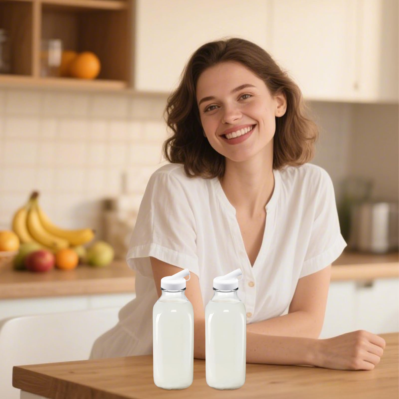 Bec Verseur De Boisson Avec Couvercle Large Embout Pointu Étanche Anti-Déversement Réutilisable Pour Jus Boisson Lait Carton Fournitures De Cuisine