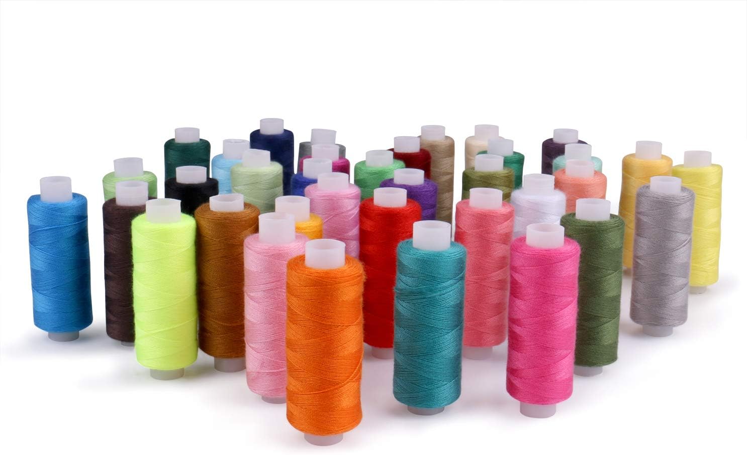 Luxbon Sewing Threads Kits 36 Colors Polyester 250 Yard Each Spools Sewing Thread Embroidery Machine Threads Quilting Thread for Hand Sewing/Machine Sewing